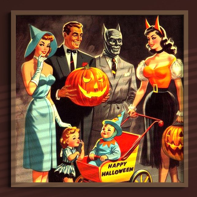 Póster Ilustracion Vintage Halloween (Subido por el creador)