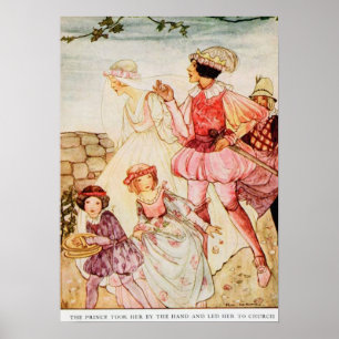 Póster Ilustración Vintage Rie Cramer Cuento de Hadas de 