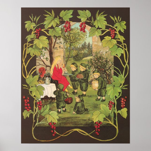 Póster Ilustracion Vintage Sibylle von Olfers (Frente)