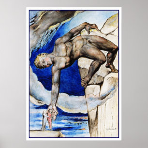 Póster Ilustracion William Blake: La divina comedia de Da
