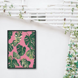 Póster Ilustraciones mínimos Poster de la planta de Monst