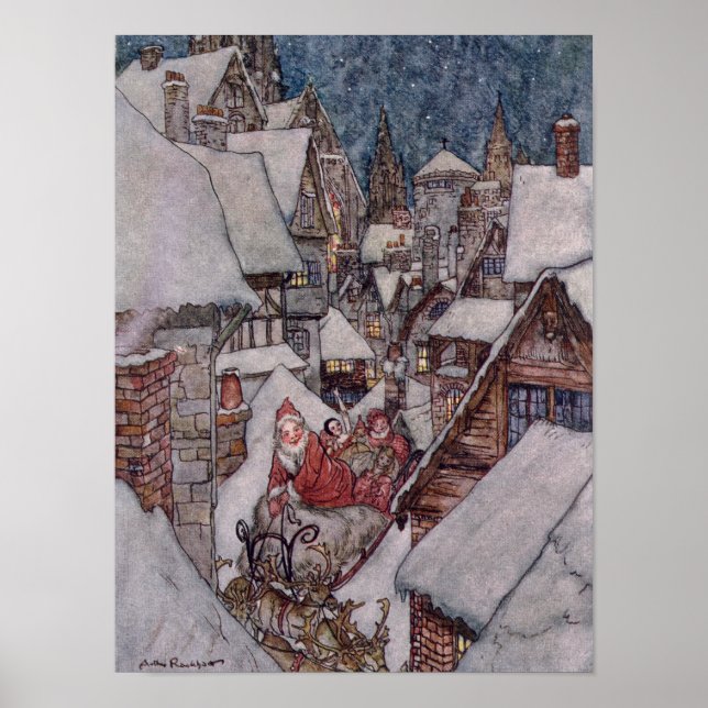 Póster ilustraciones navidades (Frente)
