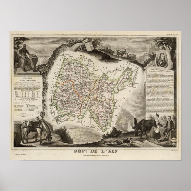 Póster Ilustraciones, paisajes (Frente)