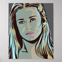 Póster ilustrado de Dolores de Westworld