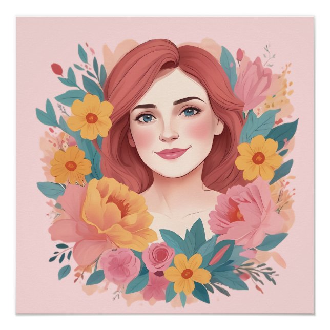 Póster Ilustrador de Día de la Madre (Anverso)