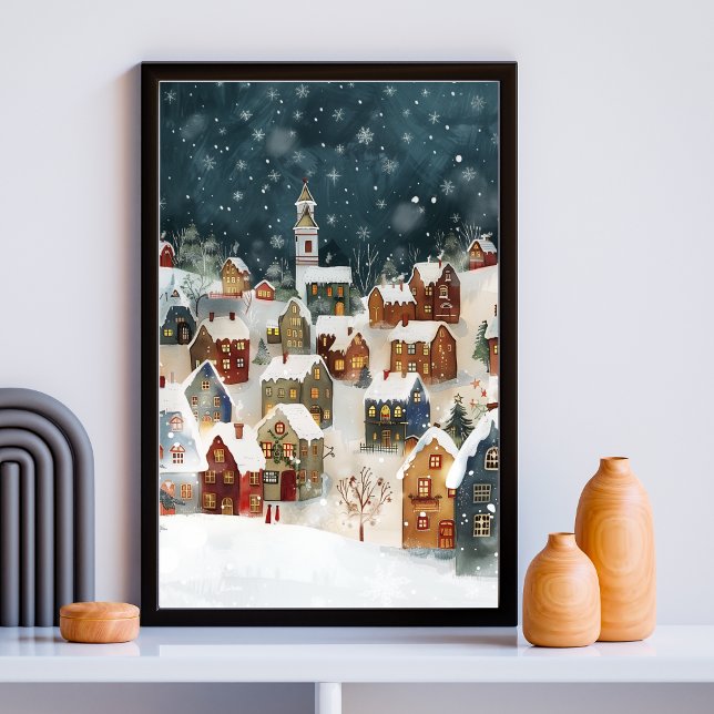 Póster Ilustrativo de la ciudad de Navidad en lindo (Subido por el creador)
