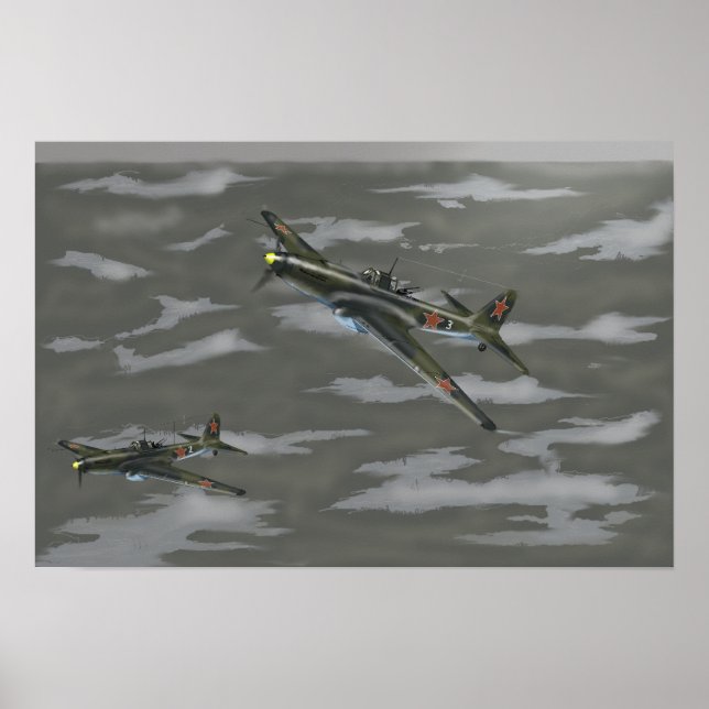 Póster Ilyushin Il-2 'Sturmovik' (Frente)