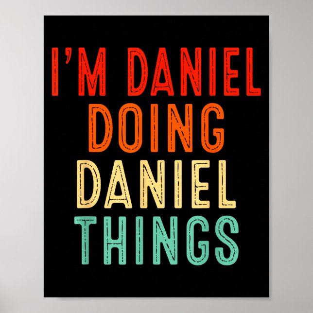 Póster I'm Daniel Doing Daniel Things Funny Christmas Ide (Frente)