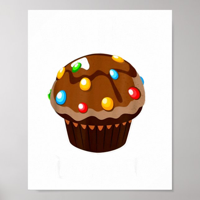 Póster Im His Cupcake Im Her Studmuffin Valentine Matchin (Frente)