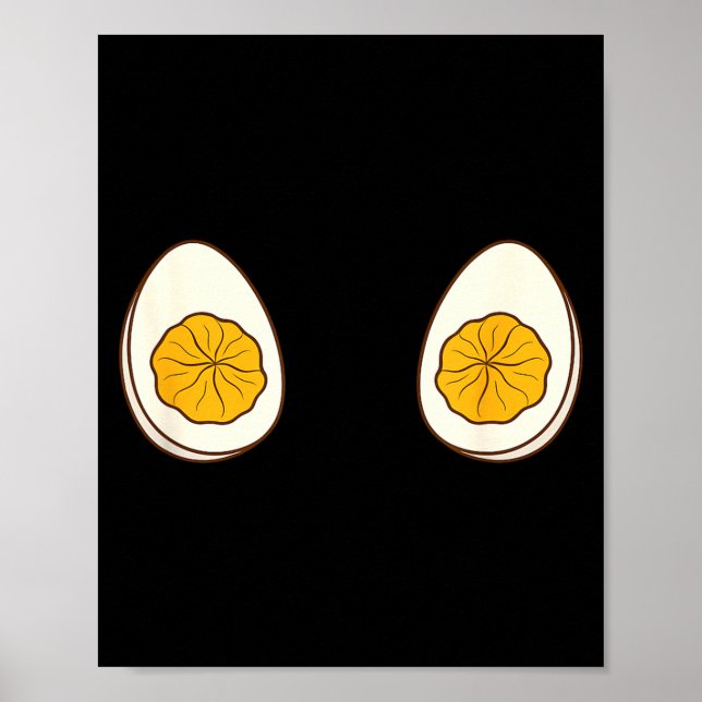 Póster I'm Just Here For The Deviled Eggs Funny Couple  (Frente)