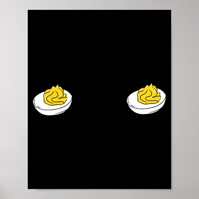 Póster I'm Just Here For The Deviled Eggs Funny Couple Ma (Frente)