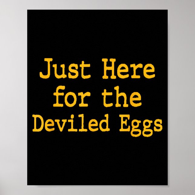 Póster I'm Just Here For The Deviled Eggs Thanksgiving Fu (Frente)
