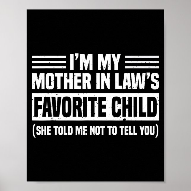Póster I'm My Mother In Law's Favorite Child - Son Daught (Frente)