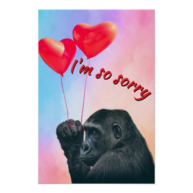 Póster "I'm so sorry" (Anverso)
