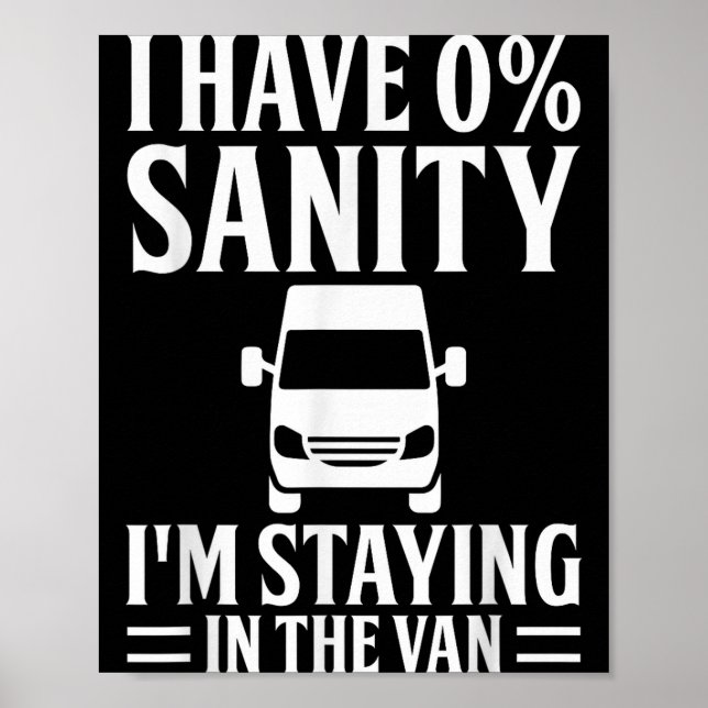 Póster I'm Staying In Tha Van Phasmophobia Funny Drivers  (Frente)