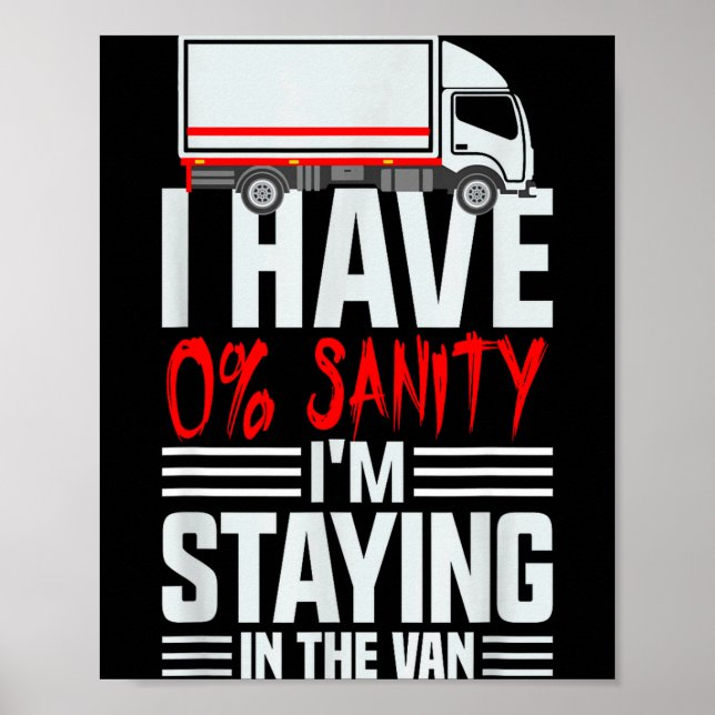 Póster I'm Staying In Tha Van Phasmophobia Funny Gamer Wo (Frente)
