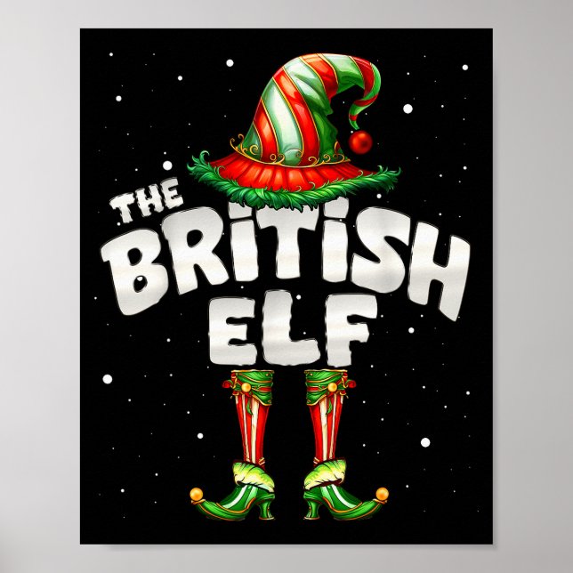 Póster I'm The British Elf Family Matching Group Christma (Frente)