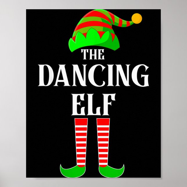 Póster I'm The Dancing Elf Family Matching Costume Christ (Frente)