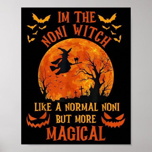 Póster I'm The Noni Witch Like A Normal Grandma Halloween (Frente)