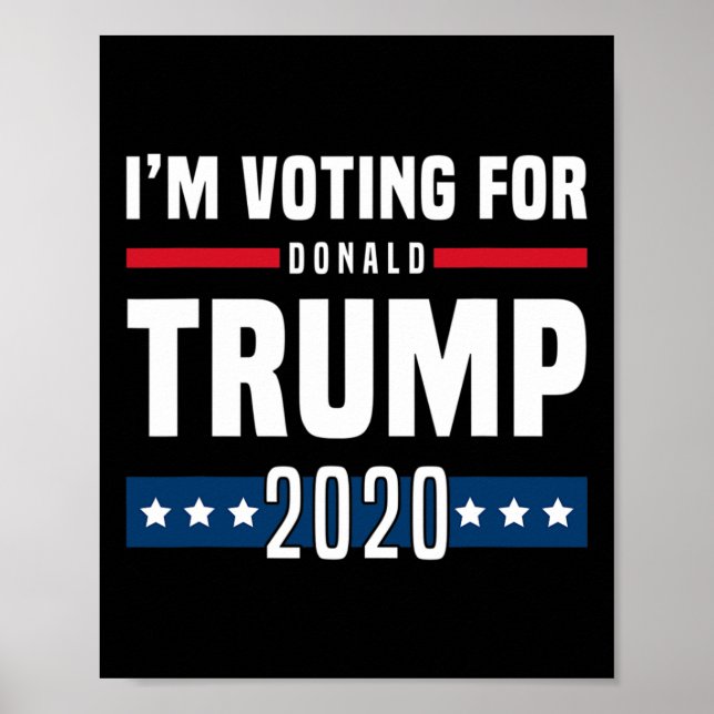 Póster I'm Voting For Trump Election  (Frente)