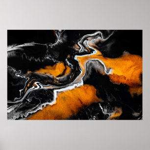 Póster Imagen acrílica líquida con pinturas artísticas mi