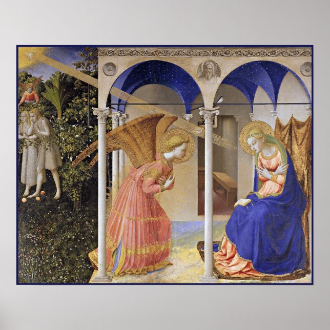 Póster Imagen: Anunciación de Fra Angelico (Frente)