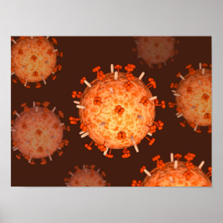 Póster Imagen Conceptual De La Gripe Influyente 2