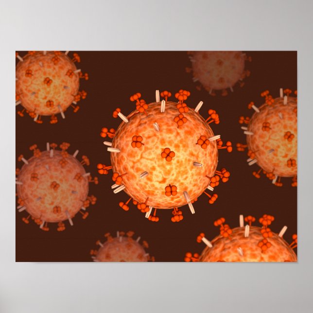 Póster Imagen Conceptual De La Gripe Influyente 2 (Frente)