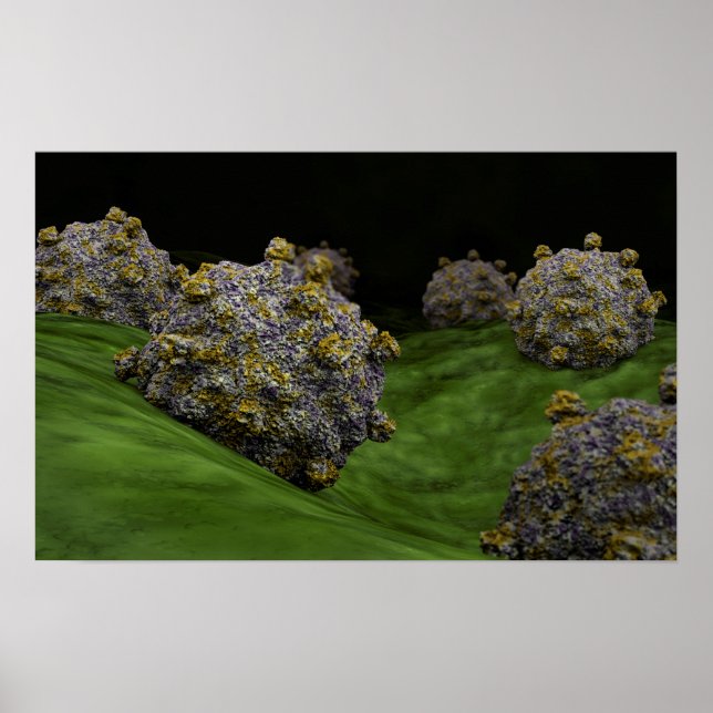 Póster Imagen Conceptual Del Coxsackievirus 1 (Frente)