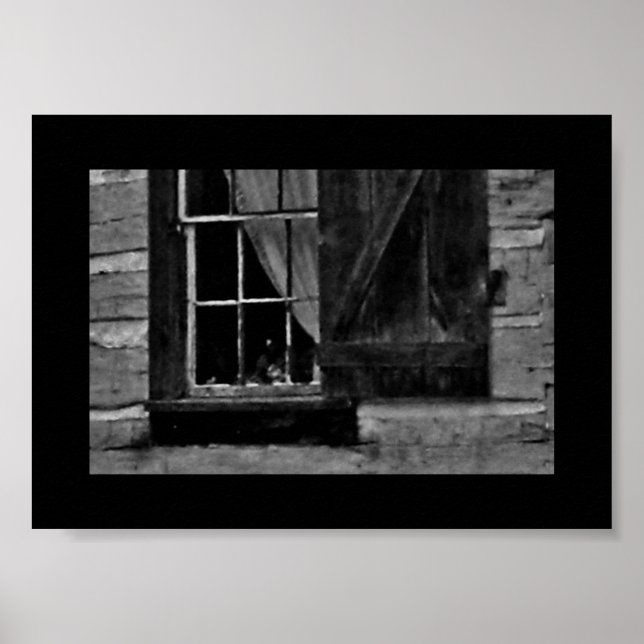 Póster Imagen curiosa de la ventana (Frente)
