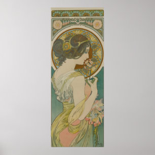 Póster Imagen de Alphonse Mucha