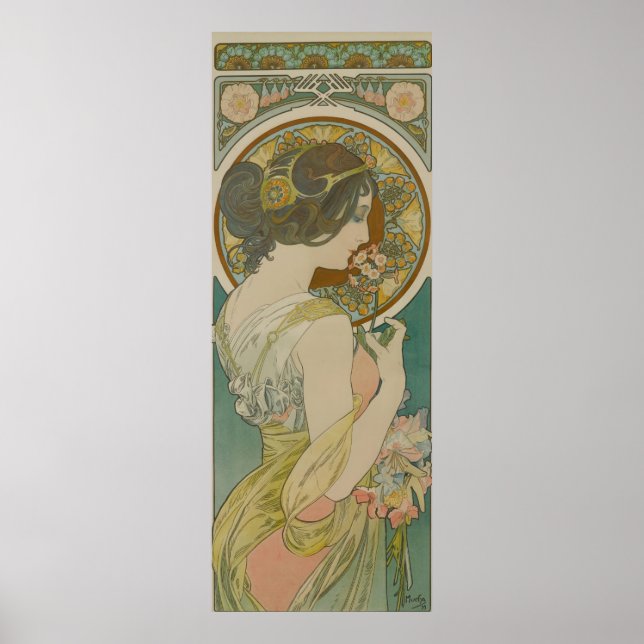 Póster Imagen de Alphonse Mucha (Frente)