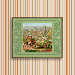 Póster Imagen de Art Nouveau de París