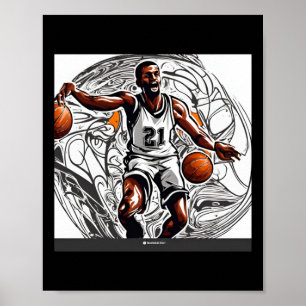 Póster Imagen de baloncesto