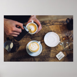 Póster Imagen de café de Barista