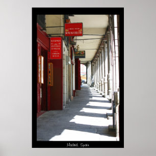 Póster Imagen de calle de Madrid