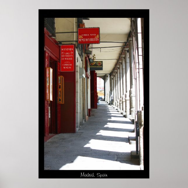 Póster Imagen de calle de Madrid (Frente)