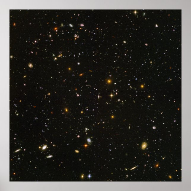 Póster Imagen de campo ultra profundo de Hubble (Frente)