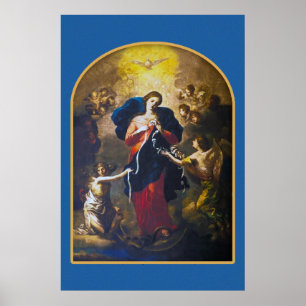 Póster Imagen de devoción de nuestra Señora de los nudos.