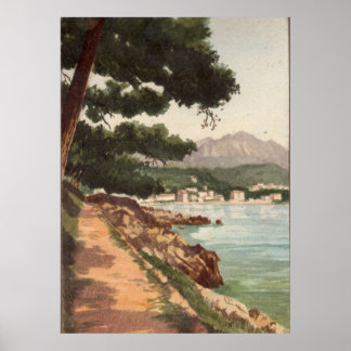 Póster Imagen de época de Menton, Francia