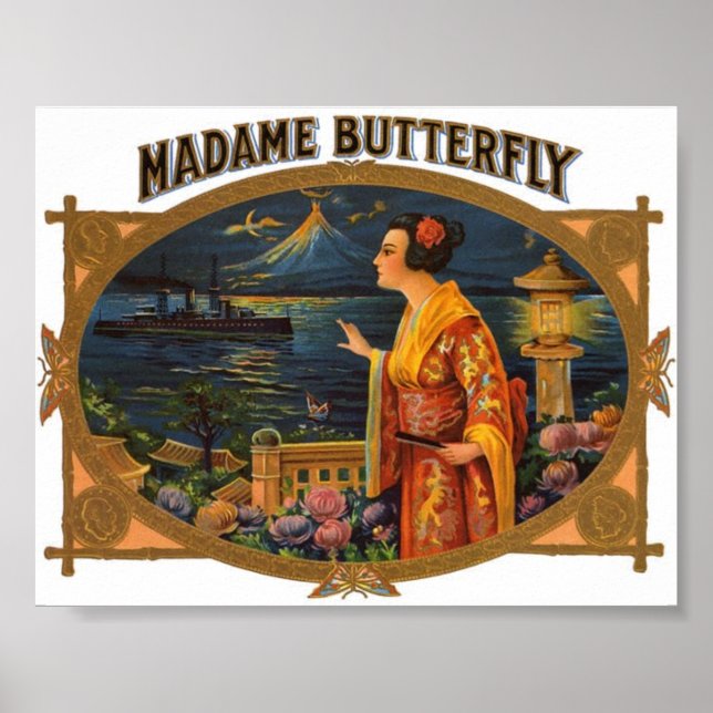 Póster Imagen de época - Madame Butterfly (Frente)