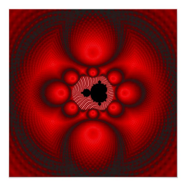 Póster Imagen de fractal de Mandelbrot de fantasía (Anverso)