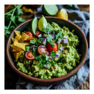 Póster Imagen de Guacamole Stock