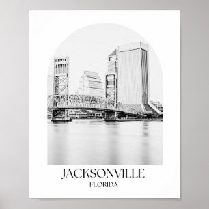 Póster Imagen de Jacksonville Florida Arch Photo Print