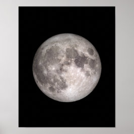 Póster Imagen de la NASA en luna llena