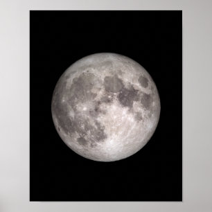 Póster Imagen de la NASA en luna llena