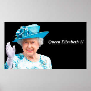 Póster Imagen de la reina Elizabeth II para el poster