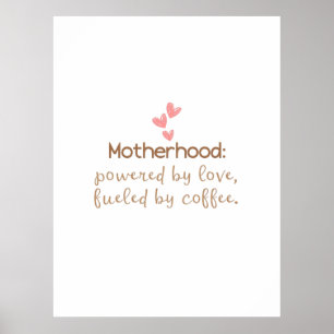 Póster Imagen de la tipografía de la vida de amor y café 