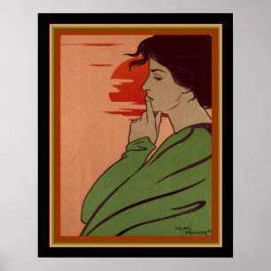 Póster Imagen de L'Heure du Silence Art Deco de Henri Meu