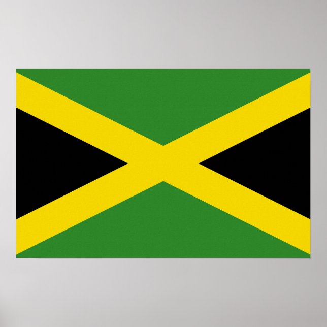 Póster Imagen de lienzo con bandera de Jamaica (Frente)